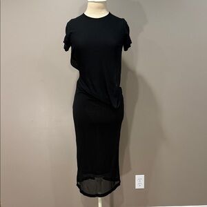 Gucci Classic Black Midi Dresswith Open Back